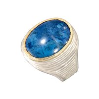 Anello Soprana Uomo in Argento Lapislazzulo UOMO LAPIS ARG